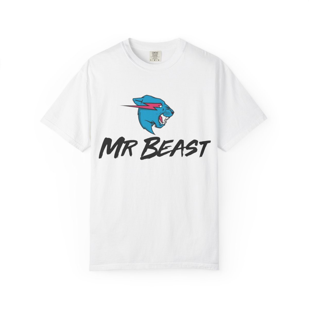 Blue Panther Logo MR BEAST T-Shirt | Graphic Tee, Animal Mascot