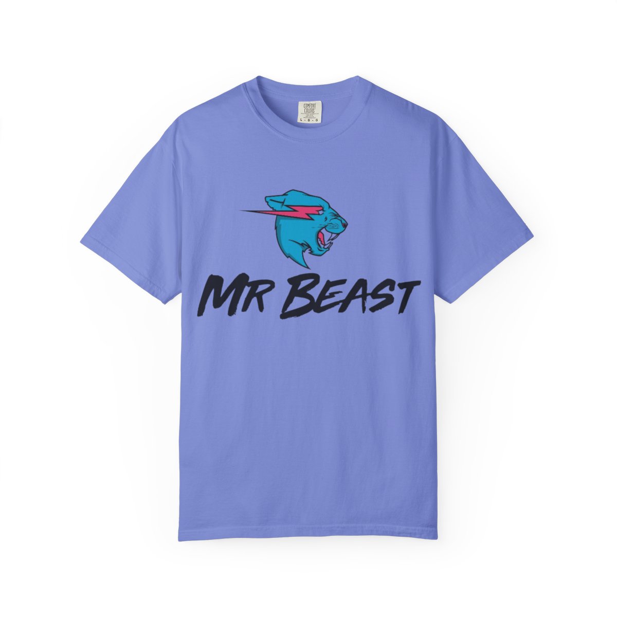 Blue Panther Logo MR BEAST T-Shirt | Graphic Tee, Animal Mascot - Mr Beast official T-Shirts merch
