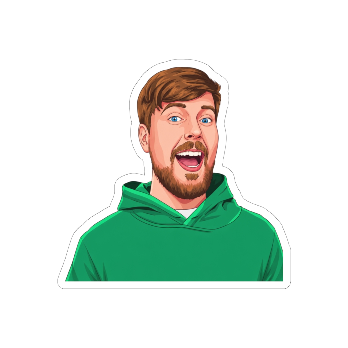 MrBeast colorful - Mr Beast official Stickers merch