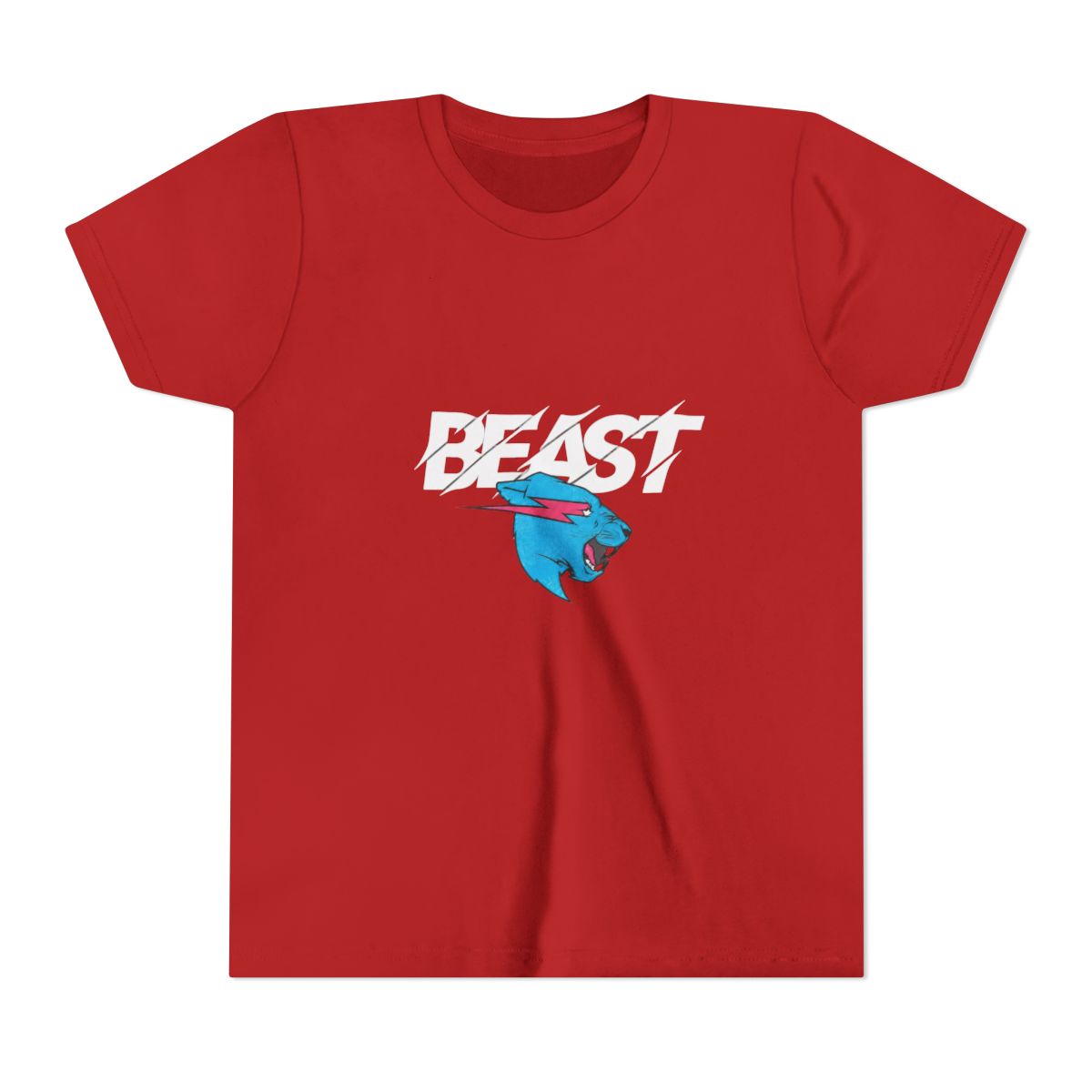 MR Beast CAT Tshirt Lightning Tee Top Youtuber Merch Gamer Adults t Shirt Schwarz Herren